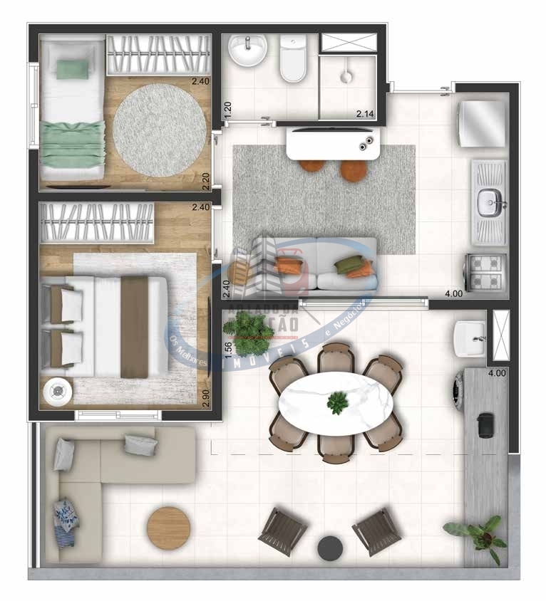 Apartamento, 2 quartos, 32 m² - Foto 24