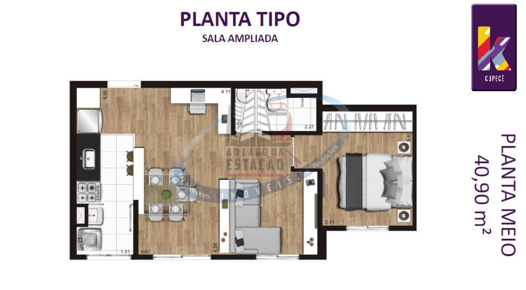 Apartamento, 2 quartos, 40 m² - Foto 14