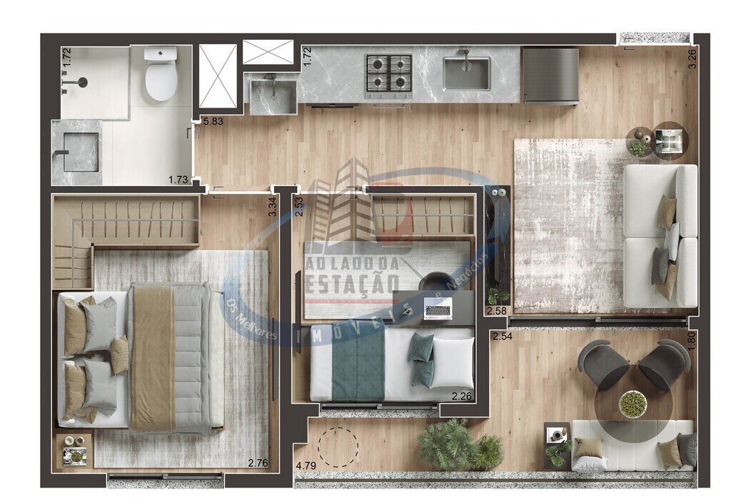 Apartamento, 2 quartos, 39 m² - Foto 17