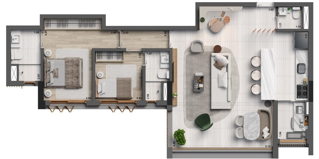 Apartamento, 2 quartos, 70 m² - Foto 27