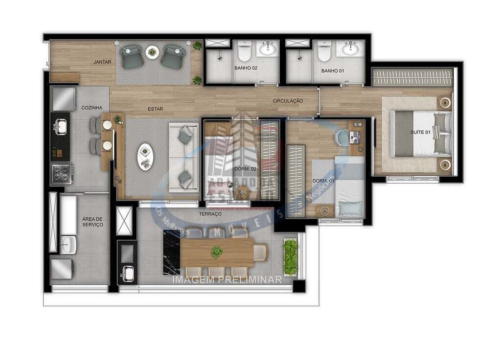 Apartamento à venda com 3 quartos, 84m² - Foto 28