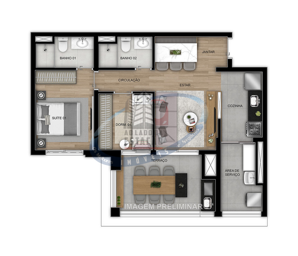 Apartamento à venda com 3 quartos, 84m² - Foto 27
