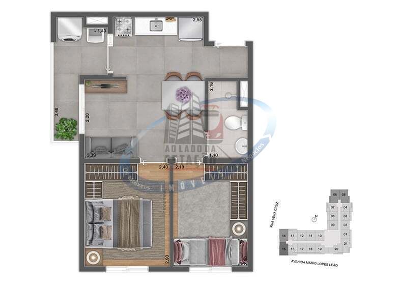 Apartamento, 1 quarto, 28 m² - Foto 28