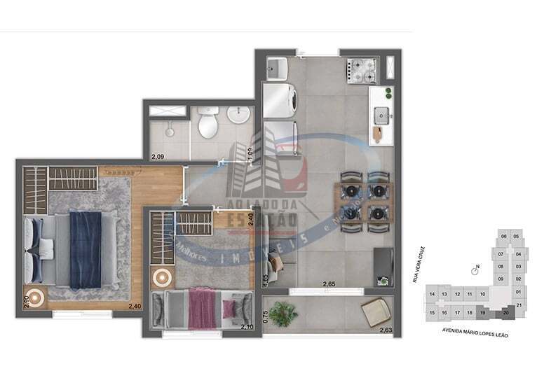 Apartamento, 1 quarto, 28 m² - Foto 26