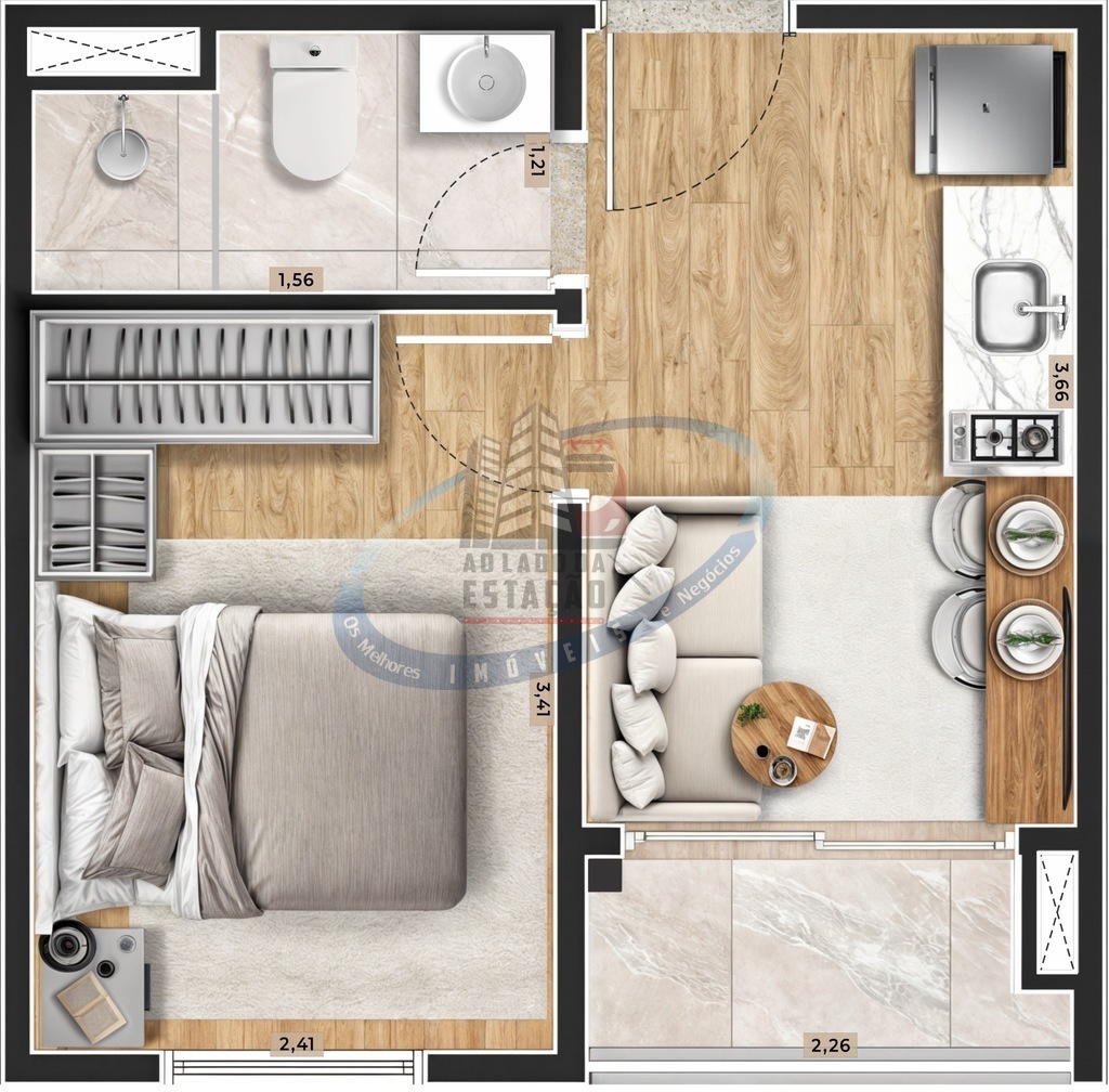 Apartamento, 1 quarto, 24 m² - Foto 38