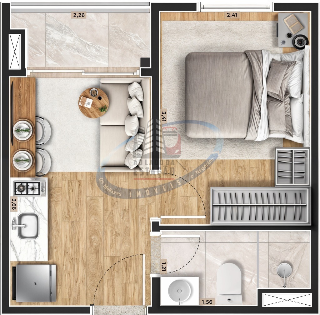 Apartamento, 1 quarto, 24 m² - Foto 36