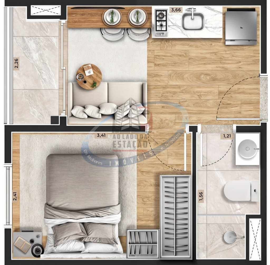 Apartamento, 1 quarto, 24 m² - Foto 39