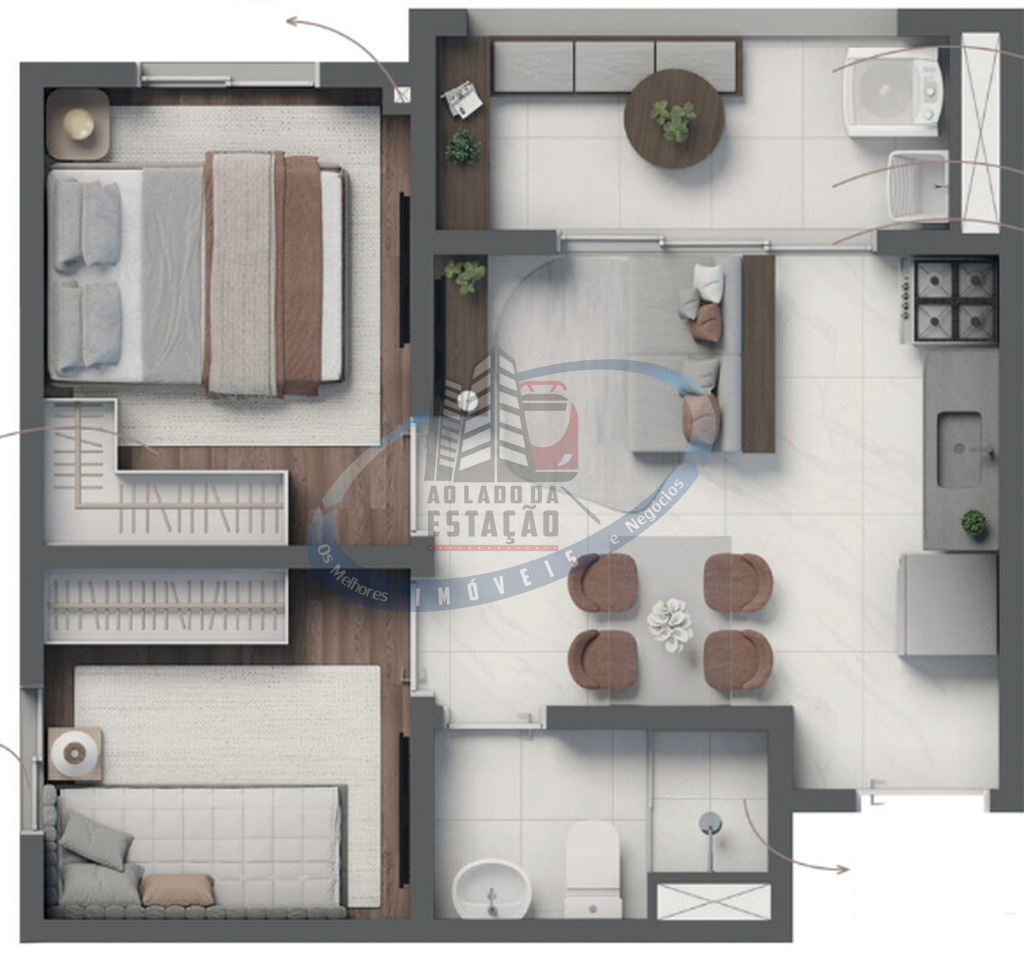 Apartamento, 2 quartos, 34 m² - Foto 21