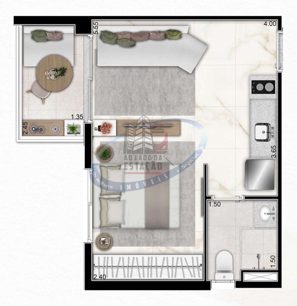 Apartamento, 1 quarto, 31 m² - Foto 14
