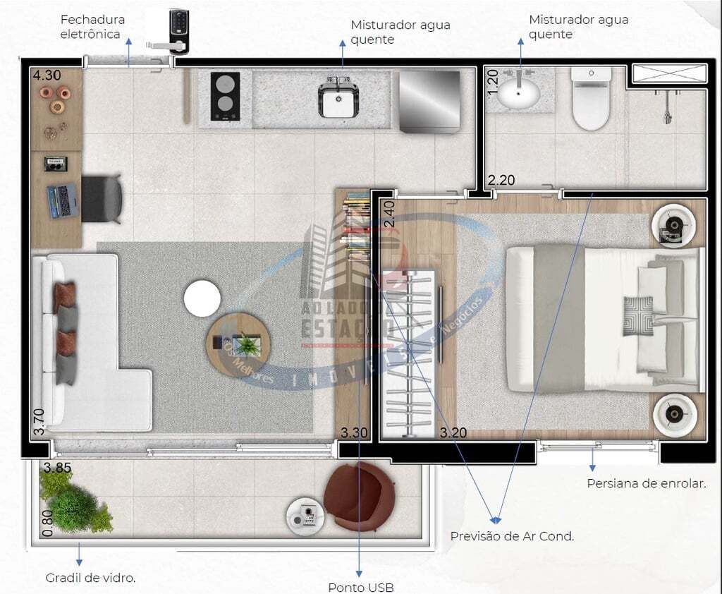 Apartamento, 1 quarto, 31 m² - Foto 15