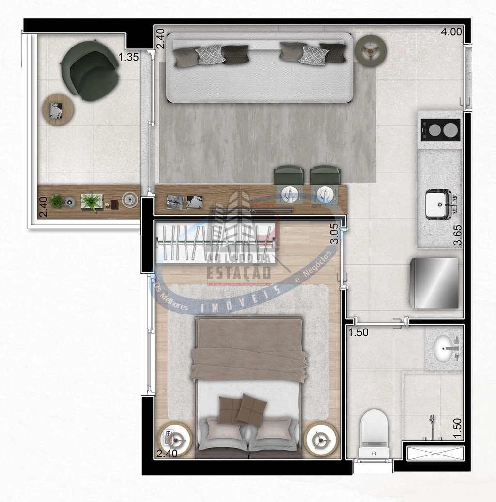 Apartamento, 1 quarto, 31 m² - Foto 13