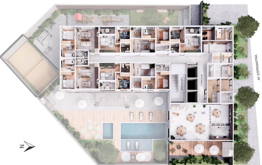 Apartamento, 2 quartos, 34 m² - Foto 43