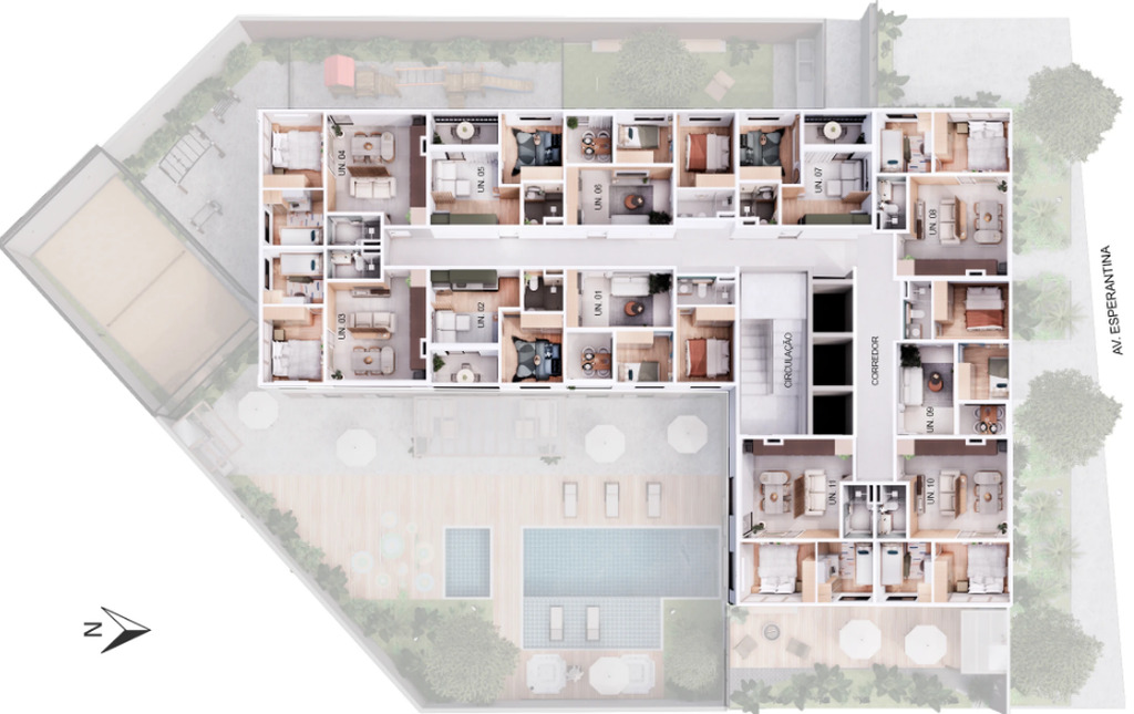 Apartamento, 2 quartos, 34 m² - Foto 44