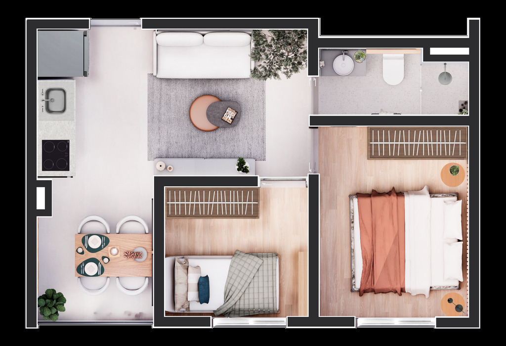 Apartamento, 2 quartos, 34 m² - Foto 45