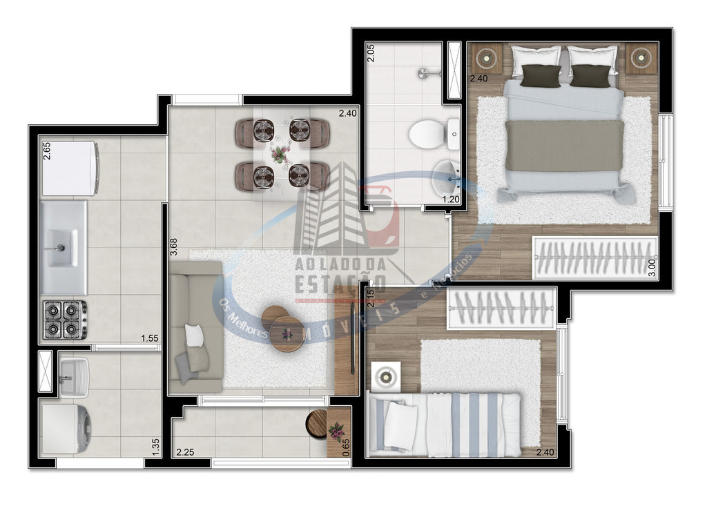 Apartamento, 2 quartos, 38 m² - Foto 10