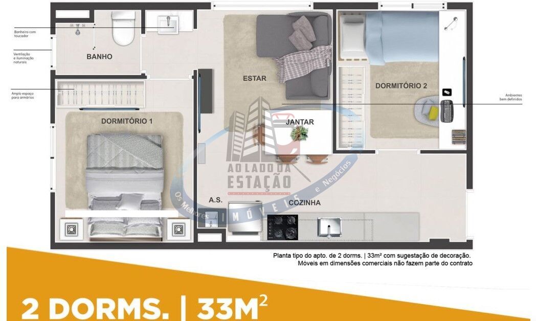 Apartamento, 2 quartos, 33 m² - Foto 15
