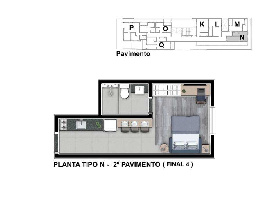 Apartamento, 1 quarto, 22 m² - Foto 23
