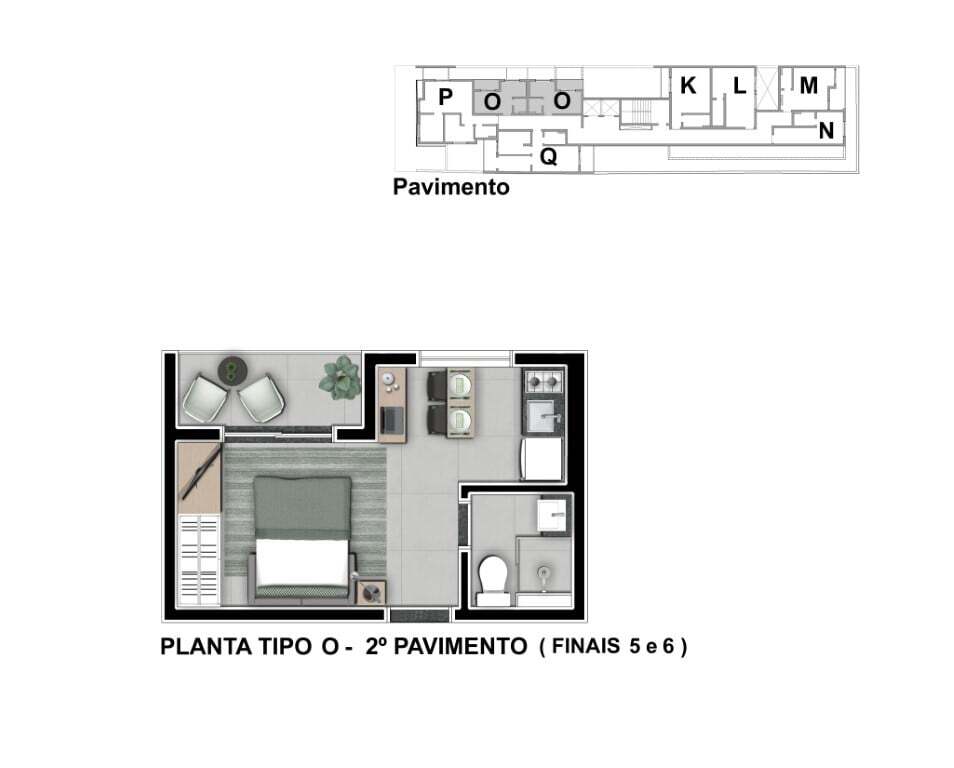 Apartamento, 1 quarto, 22 m² - Foto 24