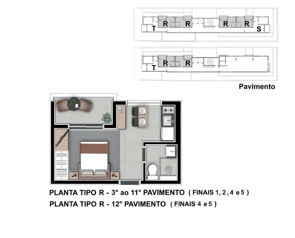 Apartamento, 1 quarto, 22 m² - Foto 25