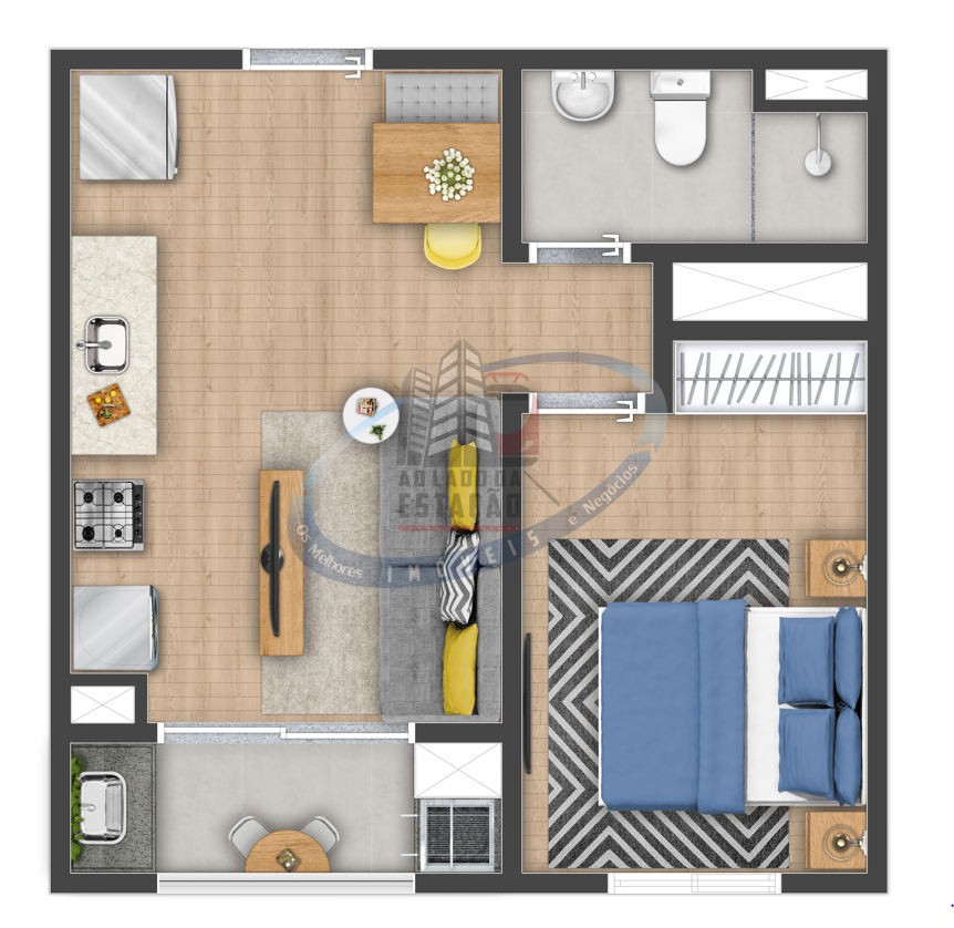 Apartamento, 1 quarto, 51 m² - Foto 23