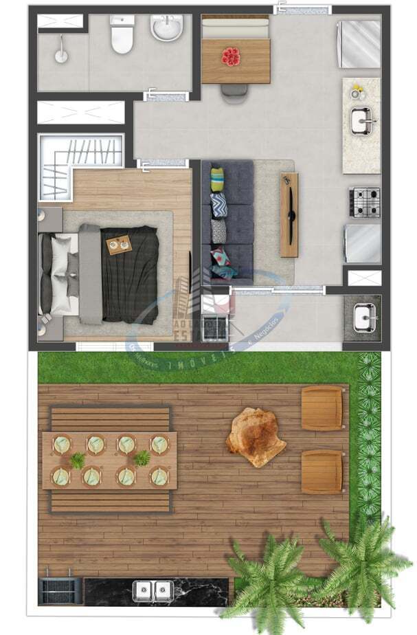 Apartamento, 1 quarto, 51 m² - Foto 24