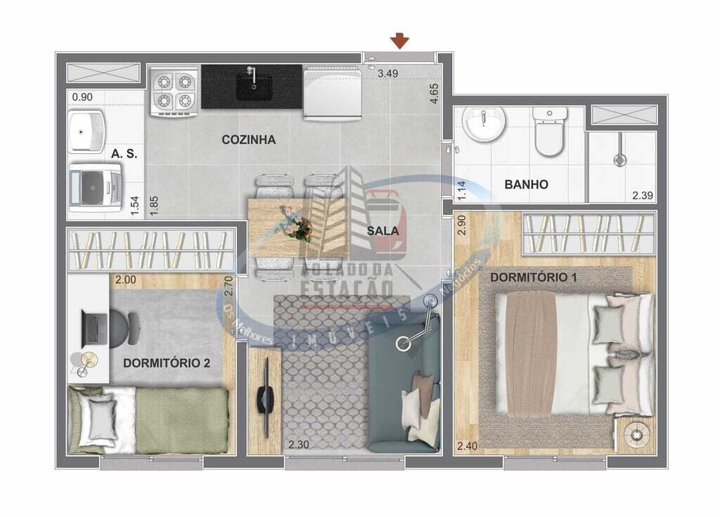 Apartamento, 1 quarto, 34 m² - Foto 27