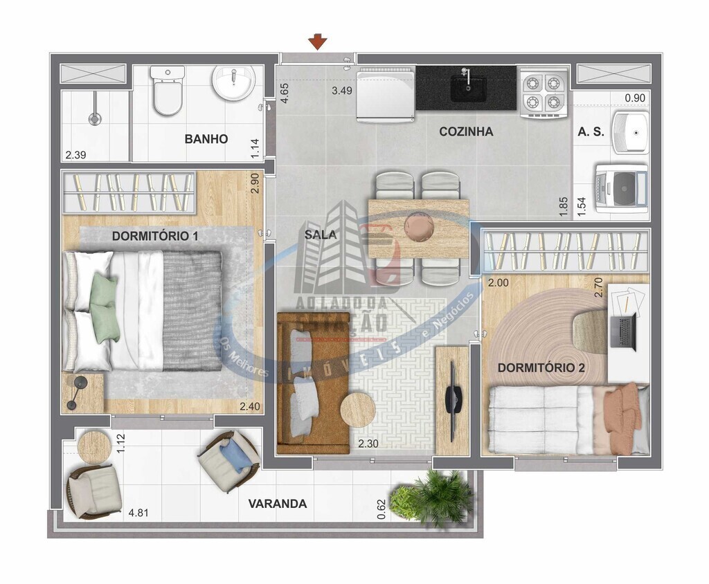 Apartamento, 1 quarto, 34 m² - Foto 28