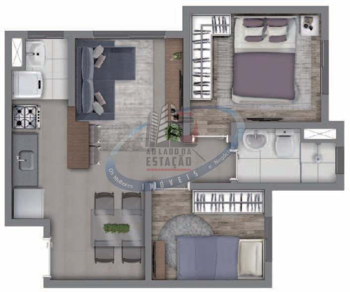 Apartamento, 2 quartos, 34 m² - Foto 19