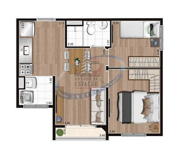 Apartamento à venda com 2 quartos, 37m² - Foto 12