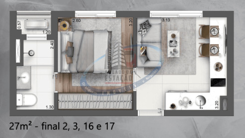 Apartamento, 2 quartos, 45 m² - Foto 17