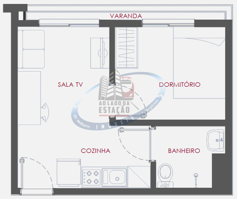 Apartamento, 1 quarto, 27 m² - Foto 5
