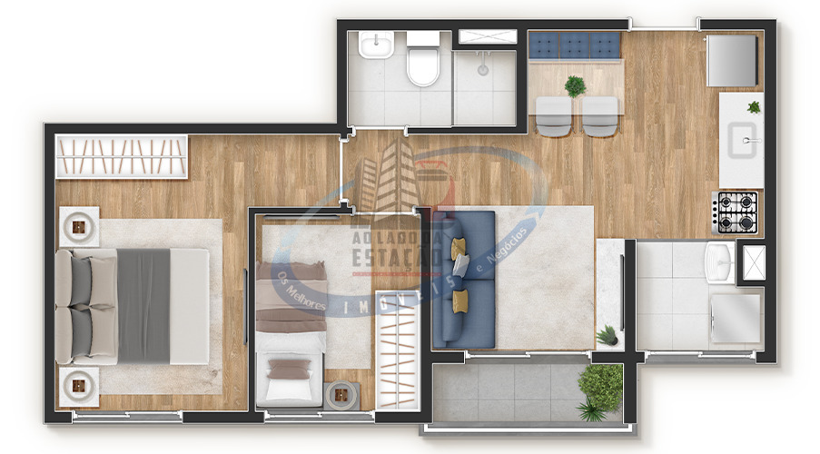 Apartamento, 2 quartos, 37 m² - Foto 33