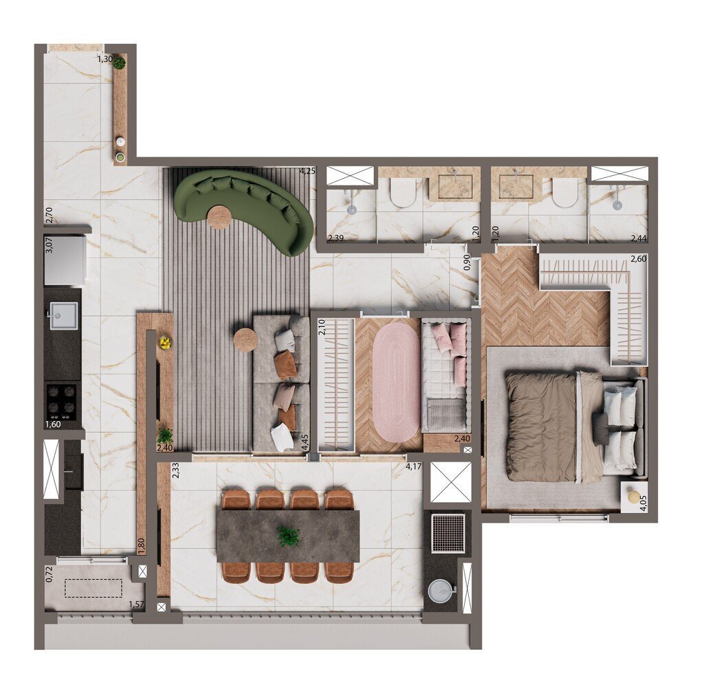 Apartamento, 3 quartos, 84 m² - Foto 19
