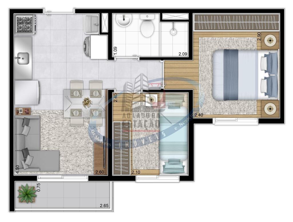 Apartamento, 2 quartos, 34 m² - Foto 12