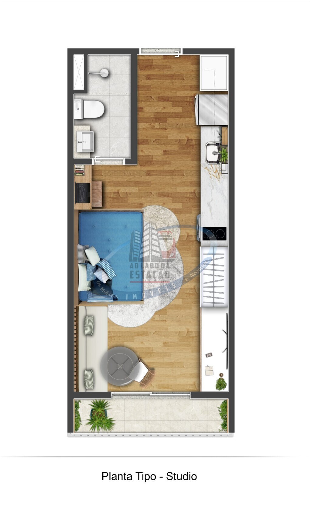 Apartamento, 1 quarto, 25 m² - Foto 21