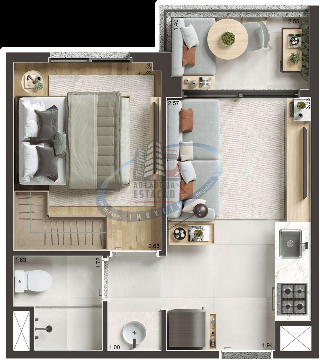 Apartamento, 1 quarto, 29 m² - Foto 22
