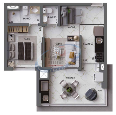 Apartamento, 1 quarto, 46 m² - Foto 22
