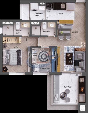 Apartamento, 1 quarto, 46 m² - Foto 23