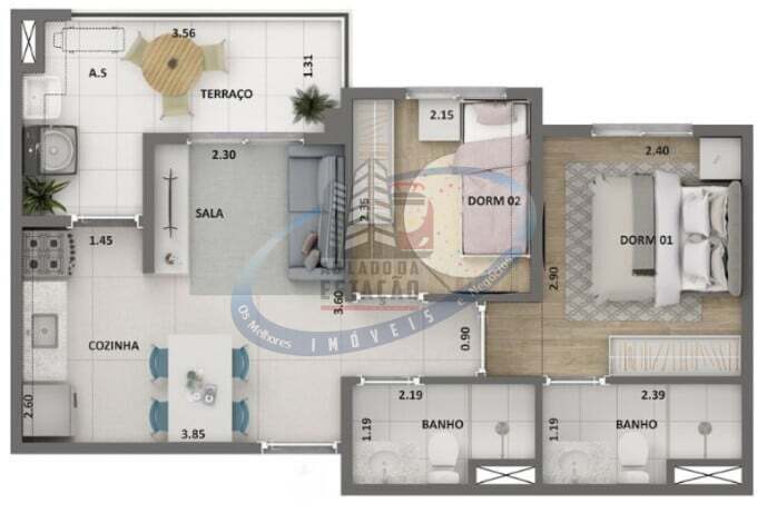 Apartamento, 2 quartos, 49 m² - Foto 27