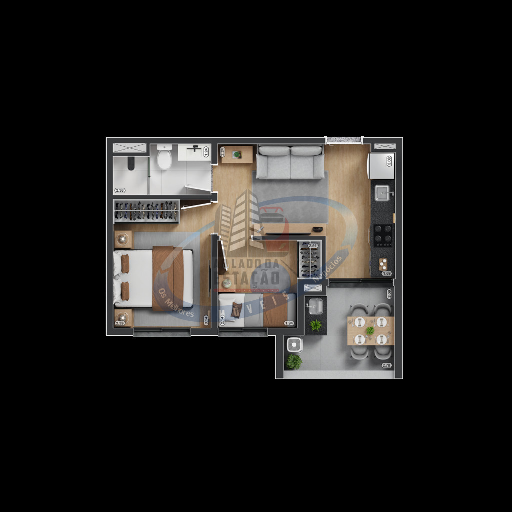 Apartamento, 2 quartos, 35 m² - Foto 33