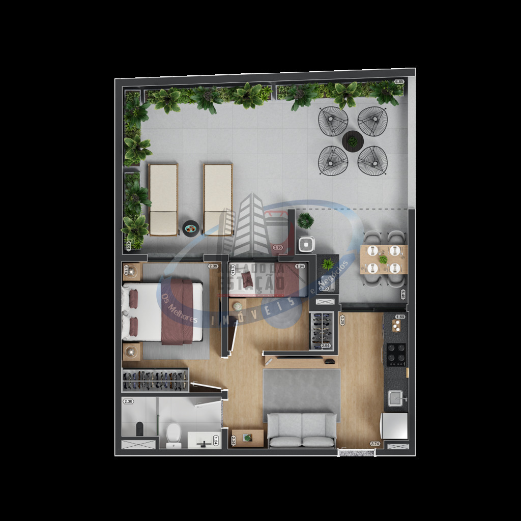 Apartamento, 2 quartos, 35 m² - Foto 42