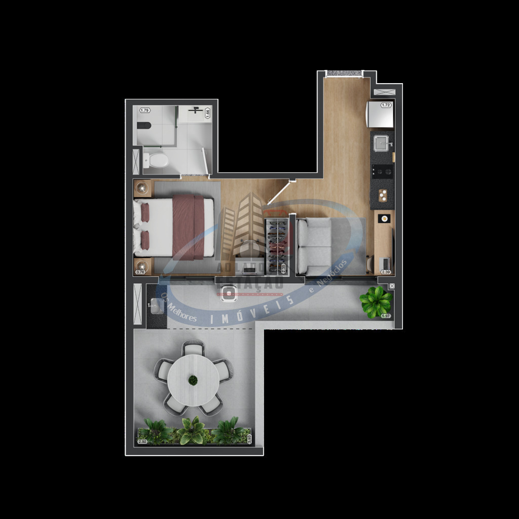 Apartamento, 2 quartos, 35 m² - Foto 37
