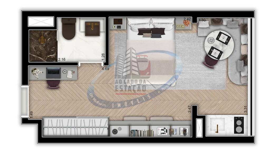Apartamento, 1 quarto, 24 m² - Foto 26
