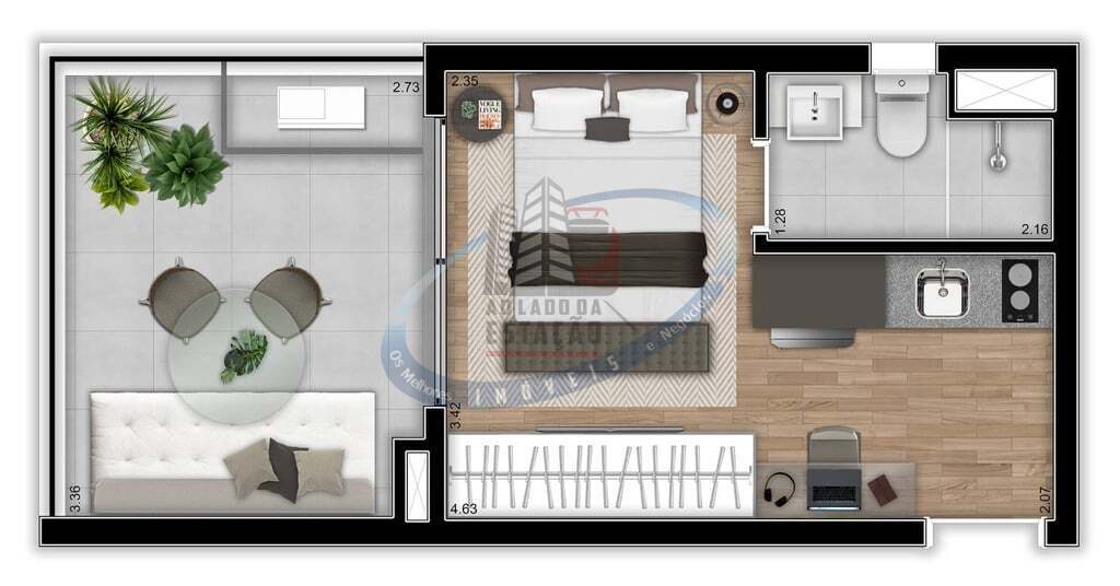Apartamento, 1 quarto, 24 m² - Foto 28