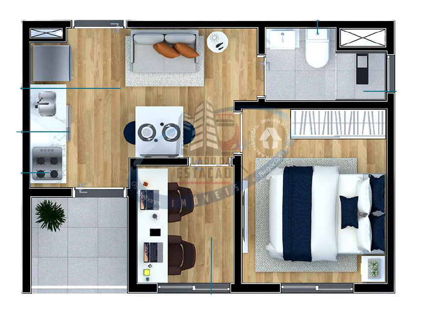 Apartamento, 1 quarto, 18 m² - Foto 20