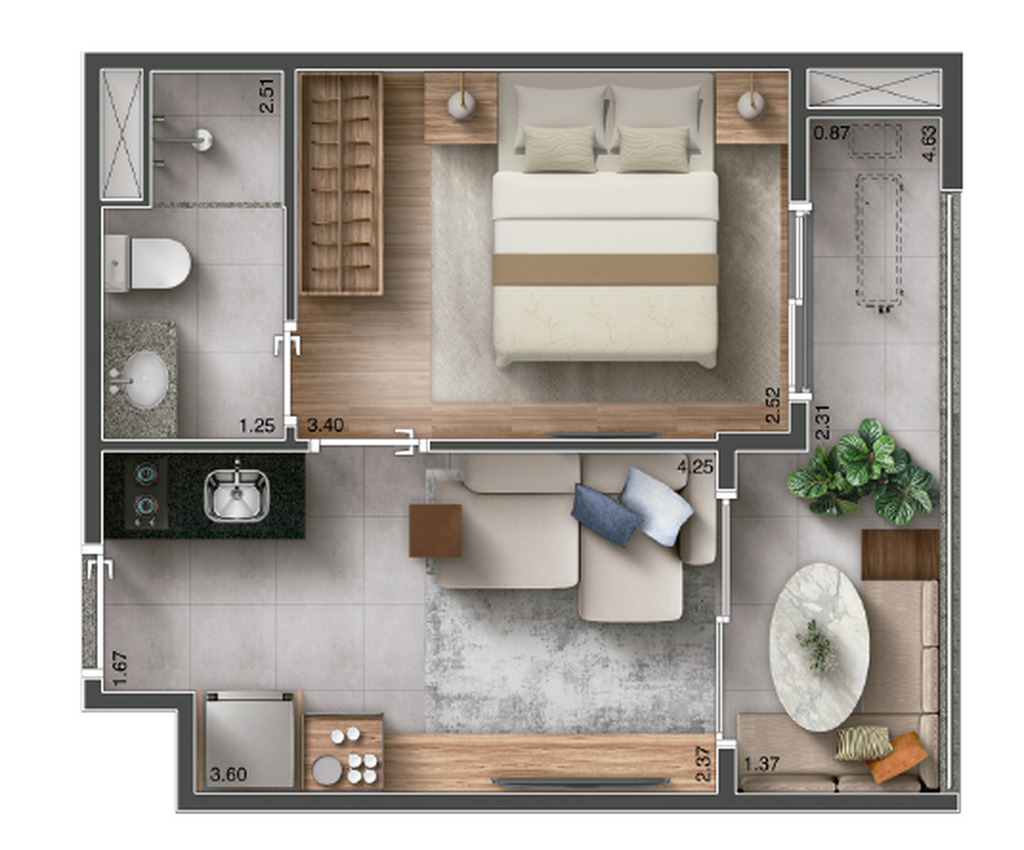 Apartamento, 1 quarto, 30 m² - Foto 23