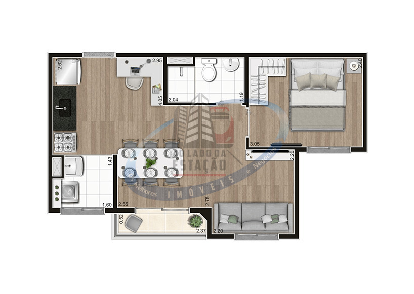 Apartamento, 2 quartos, 37 m² - Foto 17