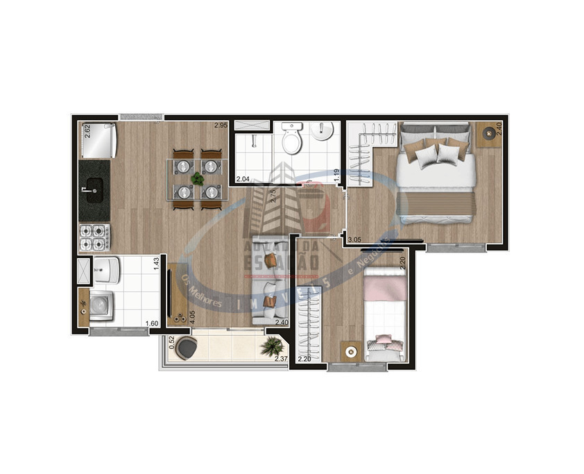 Apartamento, 2 quartos, 37 m² - Foto 16