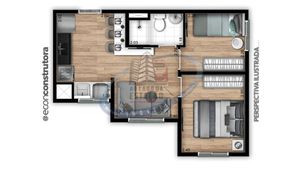 Apartamento, 2 quartos, 32 m² - Foto 9