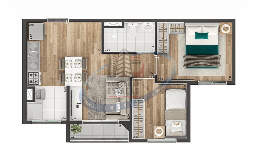 Apartamento, 2 quartos, 37 m² - Foto 16